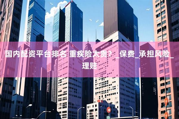 国内配资平台排名 重疾险太贵？_保费_承担风险_理赔